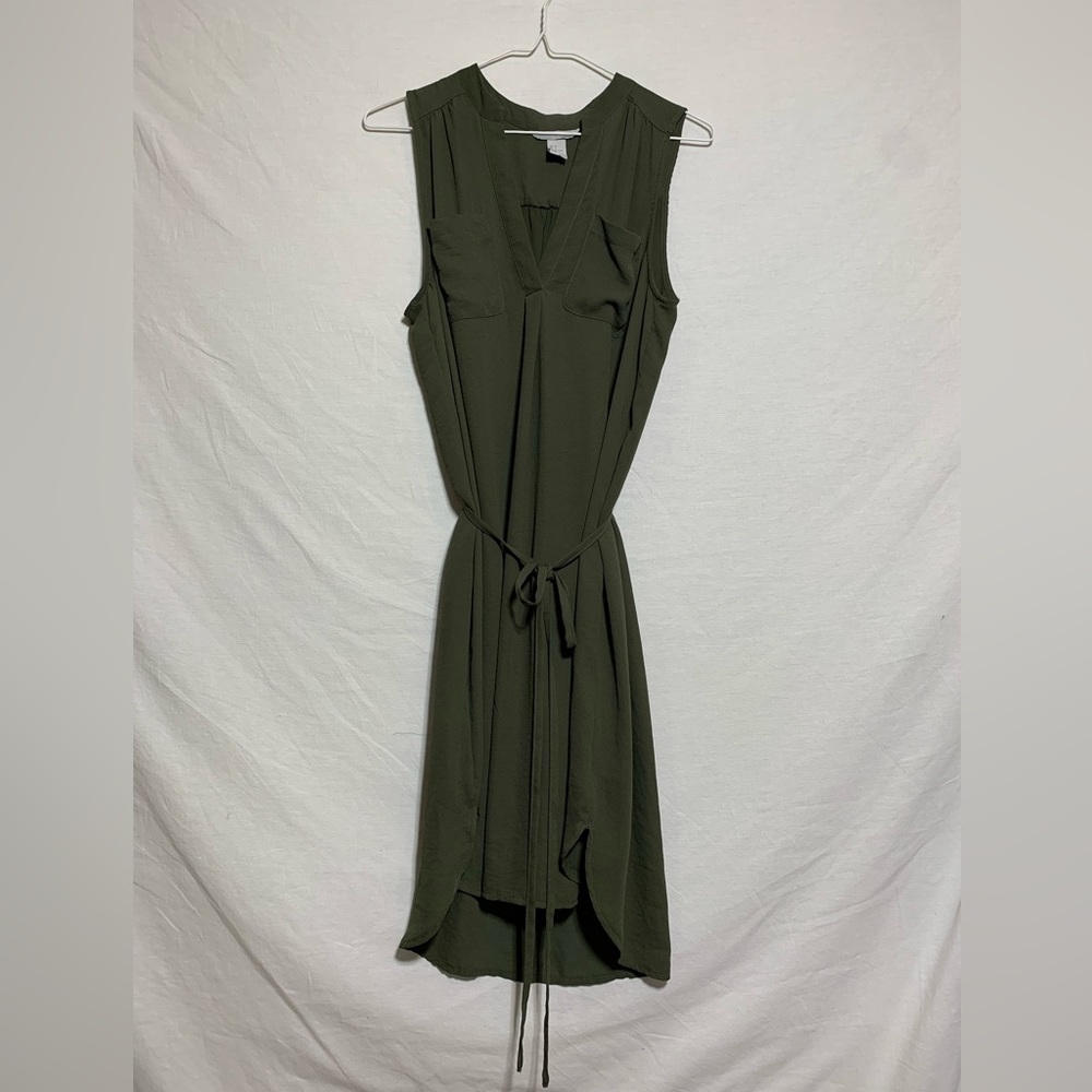 H&M | Lightweight Shirt Dress - Army Green